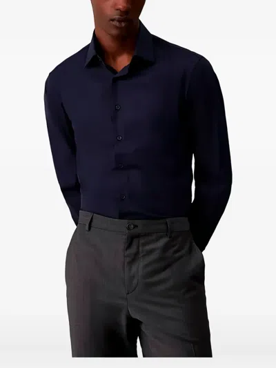 Calvin Klein Long-sleeve Button-down Shirt In Multi