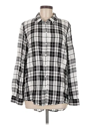 Pre-owned Calvin Klein Long Sleeve Button Down Shirt In Silver