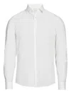 Calvin Klein Long-sleeve Button-down Shirt In White