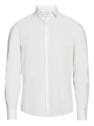 Calvin Klein Long-sleeve Button-down Shirt In White
