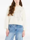 Calvin Klein Long-sleeve Cotton Sweater In White