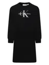 Calvin Klein Long-sleeved Dress In Black