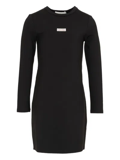 Calvin Klein Long-sleeve Dress In Black