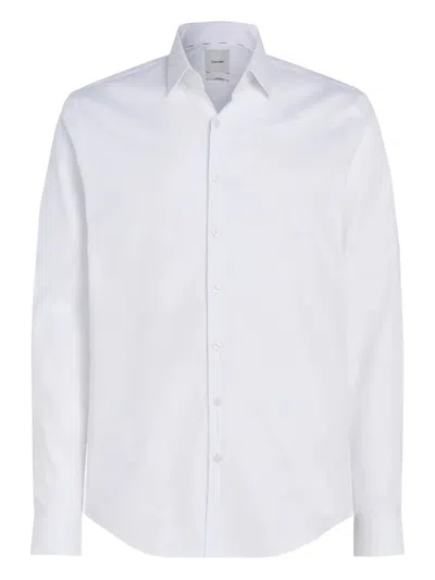 Calvin Klein Chemise Slim En Coton In White
