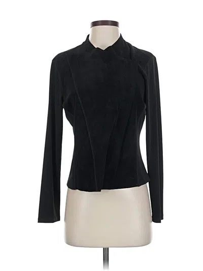 Pre-owned Calvin Klein Long Sleeve Top Black Turtleneck Tops