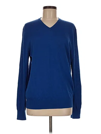 Pre-owned Calvin Klein Long Sleeve T-shirt In Blue