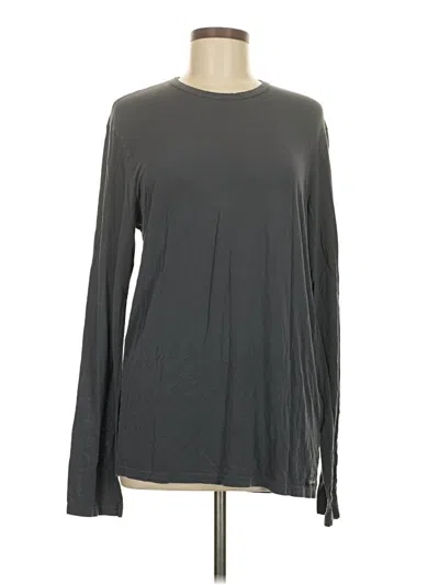 Pre-owned Calvin Klein Long Sleeve T-shirt In Gray