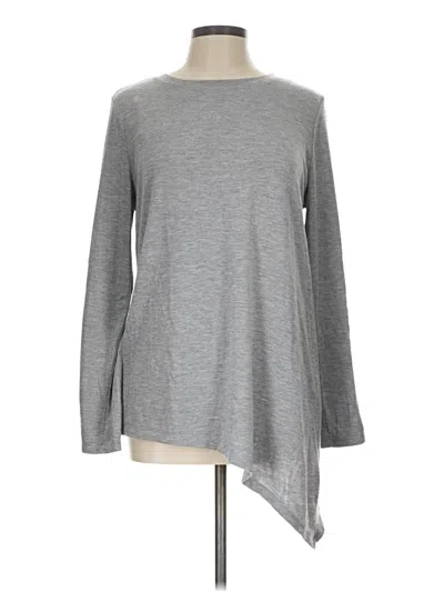 Pre-owned Calvin Klein Long Sleeve T-shirt In Gray
