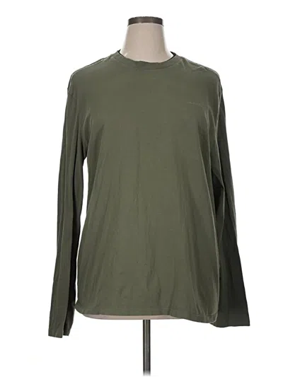 Pre-owned Calvin Klein Long Sleeve T-shirt In Green