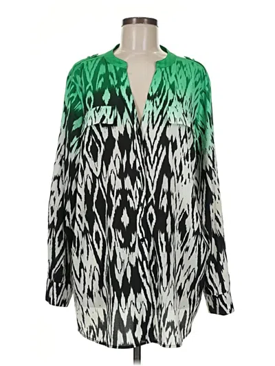 Pre-owned Calvin Klein Long Sleeve T-shirt In Green