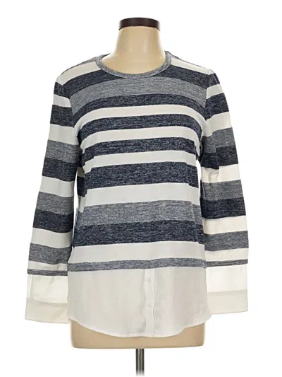 Pre-owned Calvin Klein Long Sleeve T-shirt In Silver