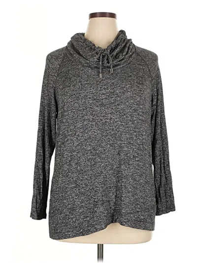 Pre-owned Calvin Klein Long Sleeve Turtleneck In Gray