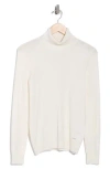 Calvin Klein Long Sleeve Turtleneck Sweater In White