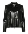 Calvin Klein Faux-leather Jacket In Black