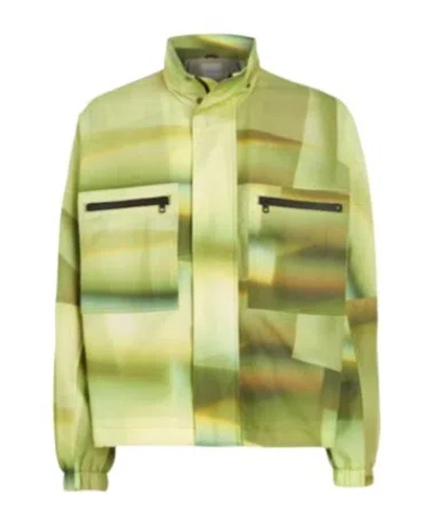 Calvin Klein Long-sleeved Casual Jacket In Green