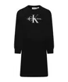 Calvin Klein Long-sleeved Dress In Black