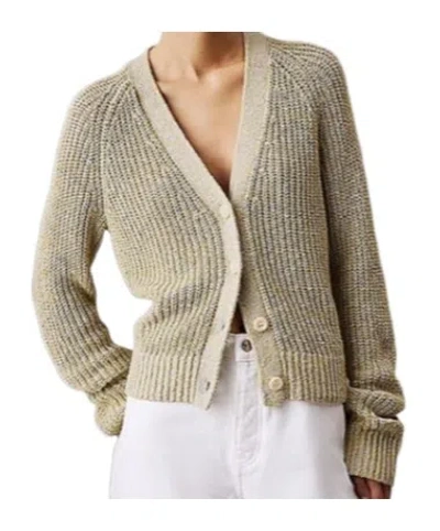 Calvin Klein Long-sleeved Knitted Cardigan In Nude