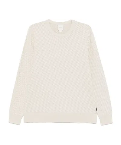Calvin Klein Long-sleeved Knitted Pullover In White