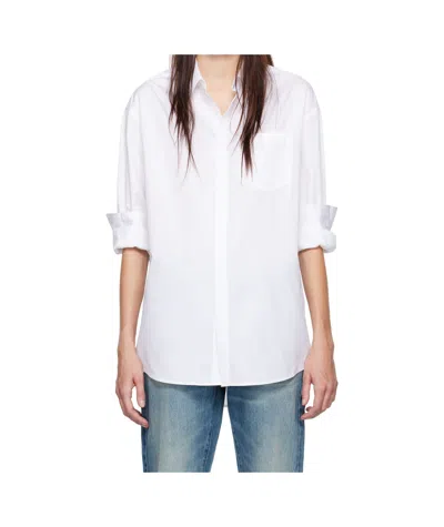 Calvin Klein White Halo Cotton Poplin Shirt