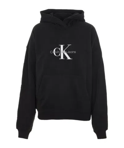 Calvin Klein Long-sleeved Sweater In Black