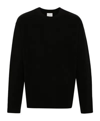 Calvin Klein Long-sleeved Sweater In Black