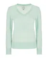 Calvin Klein Long-sleeved Sweater In Green