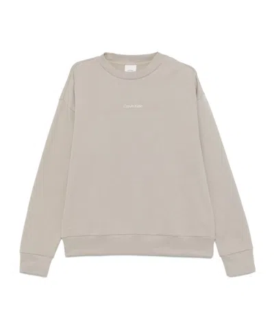 Calvin Klein Long-sleeved Sweater In Nude