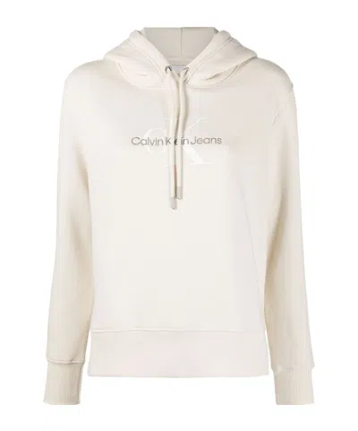 Calvin Klein Long-sleeved Sweater In White