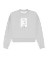 Calvin Klein Photographic-print Cotton Sweatshirt In Gray