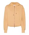 Calvin Klein Nano Logo Zipper Relaxed Hoodie Clothing In Nude