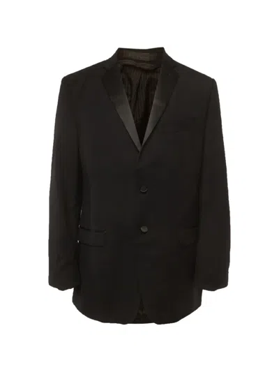 Pre-owned Calvin Klein Long-sleeve Buttoned Blazer In Black