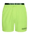 Calvin Klein Loose Waist Swimming Trunks In Green