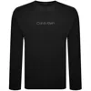 Calvin Klein Lounge Long Sleeve T Shirt Black In Black