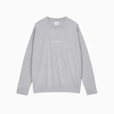 Calvin Klein Lounge Nm2172050 Sweatshirt Men's Small Gray Cotton Pullover App863 In Grey