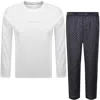 Calvin Klein Lounge Set White And Navy In Multi