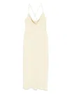 Calvin Klein Low-back Drape Midi Dress
