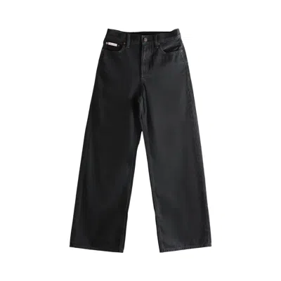 Pre-owned Calvin Klein Low Rise Baggy Jean 'soft Black' | Women's Size 24