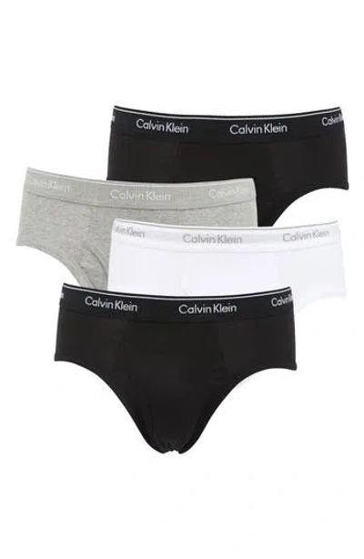 Calvin Klein Low Rise Hip Briefs In Uen Wh/bl/gh