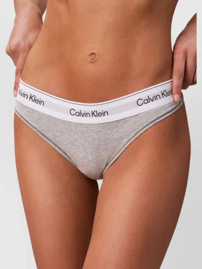 Calvin Klein Low-rise Thong Elastic Waistband In Orange