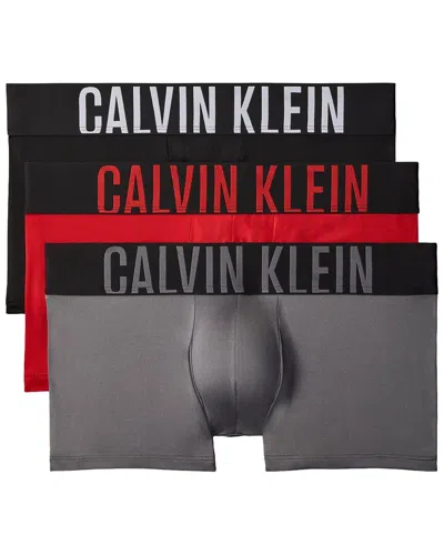 Calvin Klein Low Rise Trunk 3-pack In Yellow