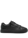 Calvin Klein Low Top Lace Up Leisure Trainers In Black