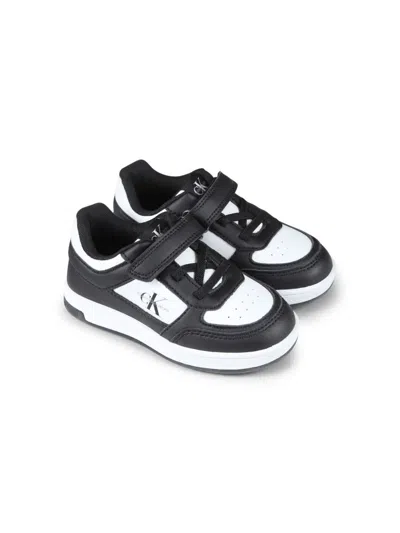 Calvin Klein Kids' Low-top Sneakers In Black