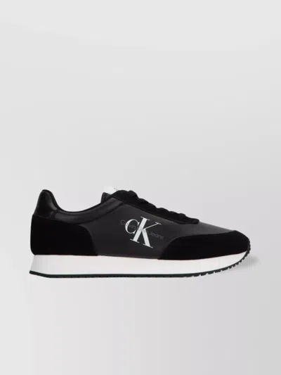 Calvin Klein Low-top Sneakers With Contrast Sole And Round Toe