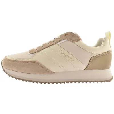Calvin Klein Low Top Trainers Beige