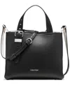 Calvin Klein Lowen Adjustable Crossbody In Blk Wht