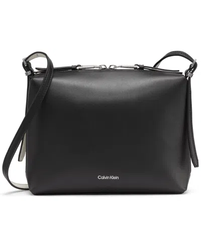 Calvin Klein Lowen Crossbody Bag In Black,white