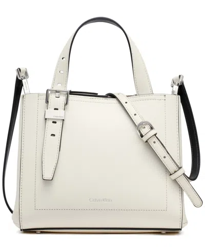 Calvin Klein Lowen Crossbody In White,black