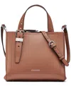 Calvin Klein Lowen Triple Compartment Adjustable Crossbody Bag In Brown