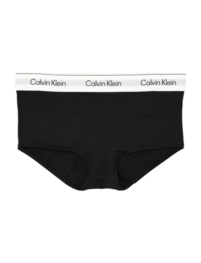 Calvin Klein Low-rise Cotton Modal Culotte For Women In Black