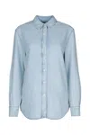 Calvin Klein Ls Lw Denim Shirt In Blue